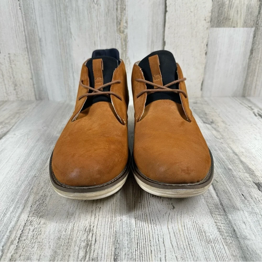 Kenneth Cole Reaction Casino Chukka Tan Suede Casual‎ Ankle Boots #1168